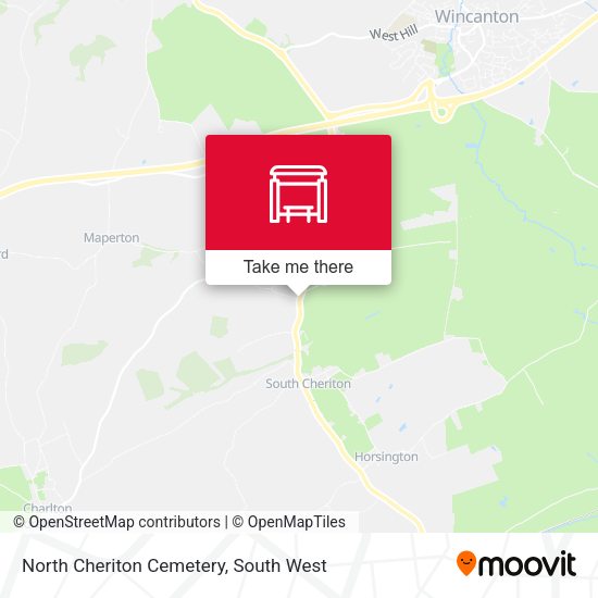 North Cheriton Cemetery map