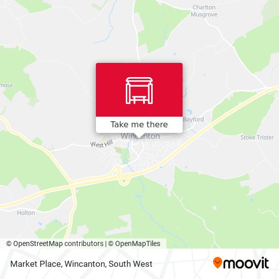 Market Place, Wincanton map