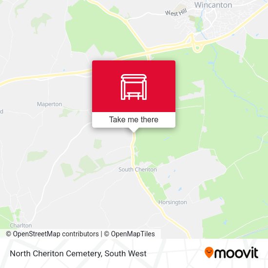 North Cheriton Cemetery map