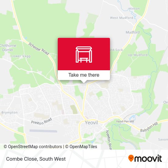 Combe Close map