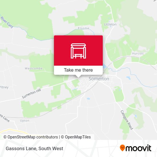 Gassons Lane map