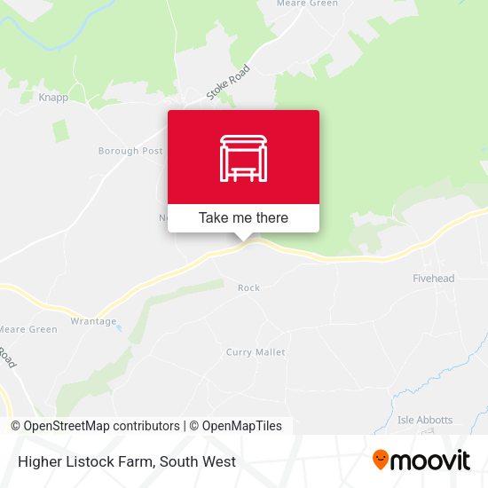 Higher Listock Farm map