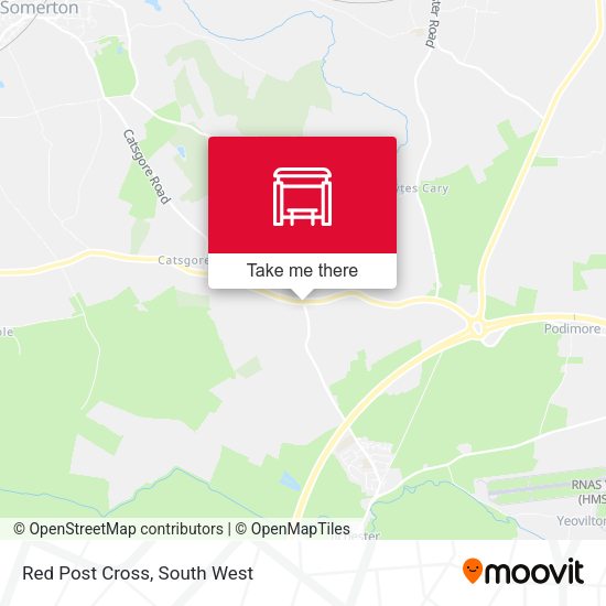 Red Post Cross map