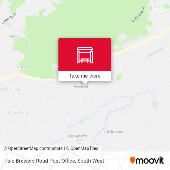Isle Brewers Road Post Office map