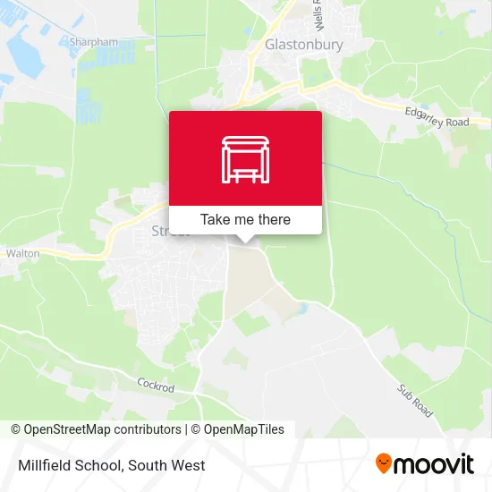 Millfield School map