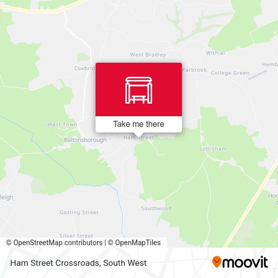 Ham Street Crossroads map