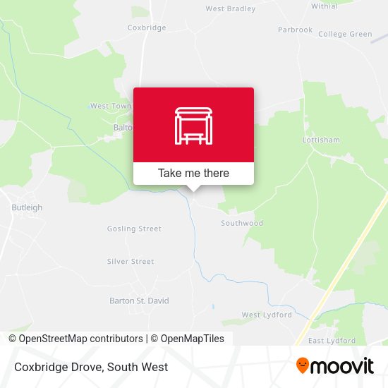 Coxbridge Drove map