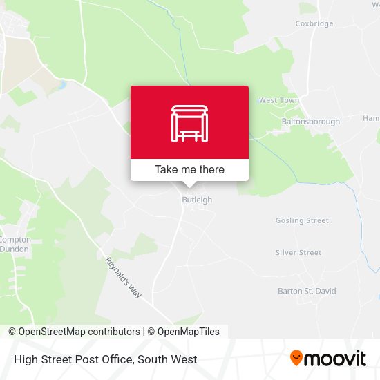 High Street Post Office map