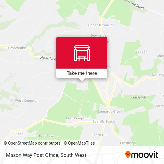 Mason Way Post Office map