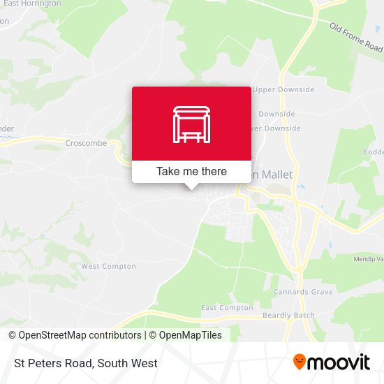 St Peters Road map