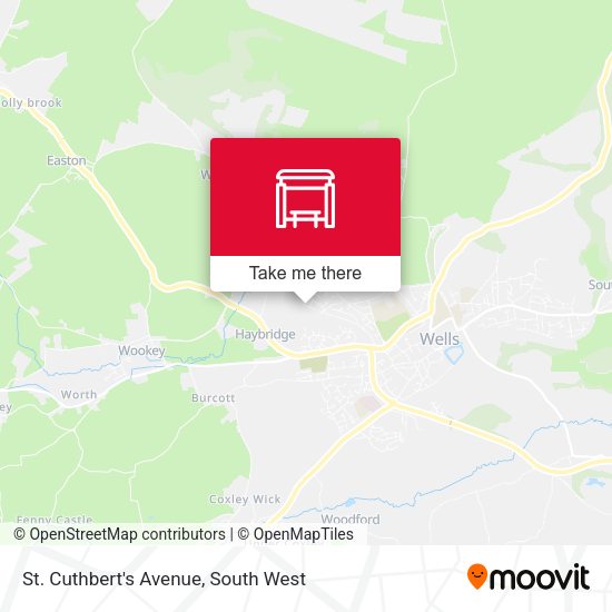 St. Cuthbert's Avenue map