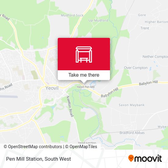 Pen Mill Station map