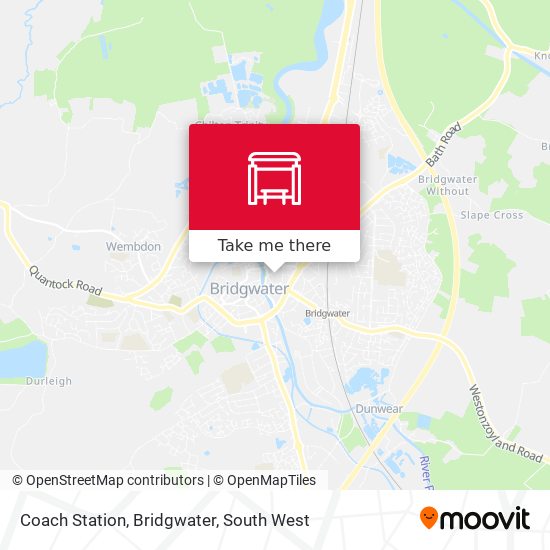 Coach Station, Bridgwater map