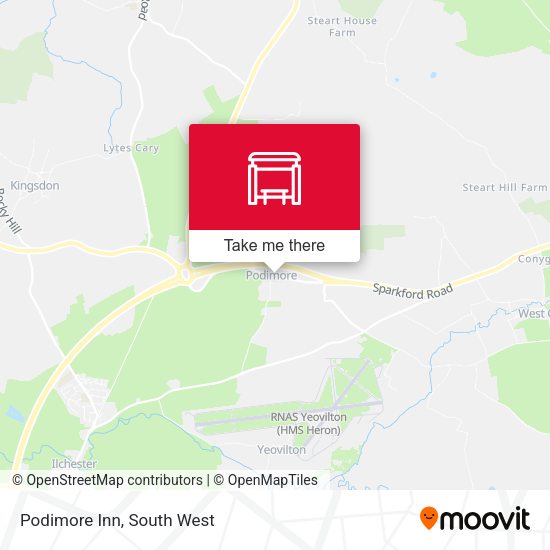 Podimore Inn map