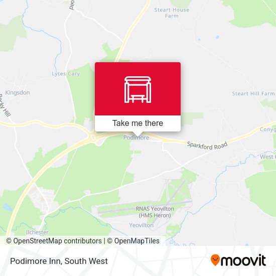 Podimore Inn map