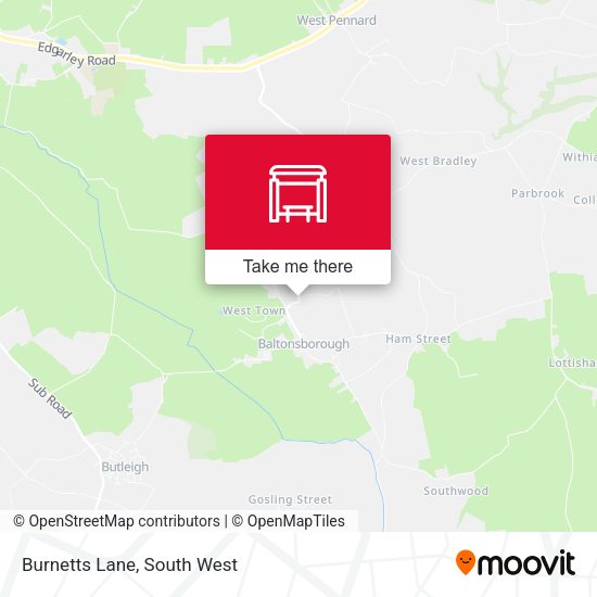 Burnetts Lane map