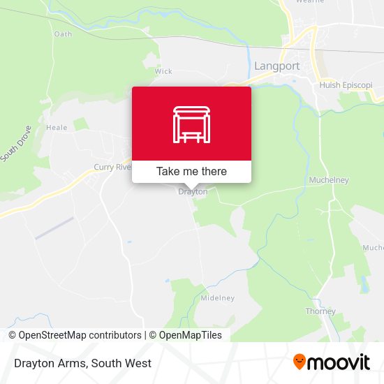 Drayton Arms map