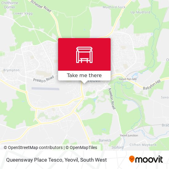 Queensway Place Tesco, Yeovil map