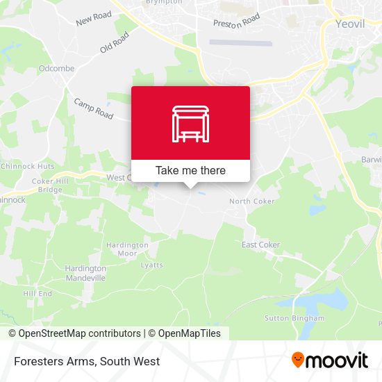 Foresters Arms map