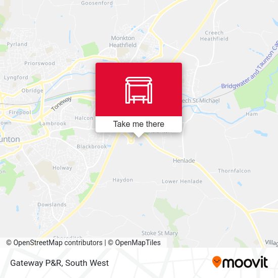 Gateway P&R map