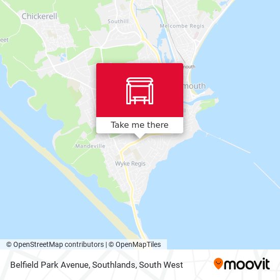 Belfield Park Avenue, Southlands map
