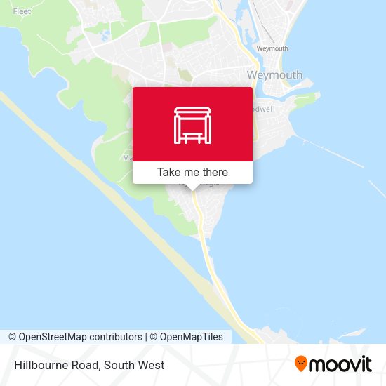 Hillbourne Road map