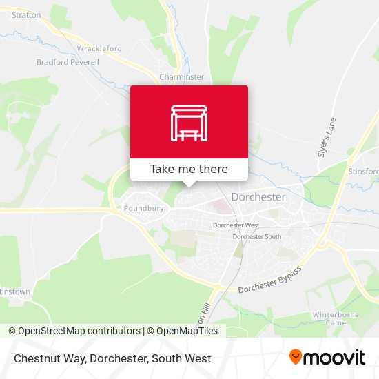 Chestnut Way, Dorchester map