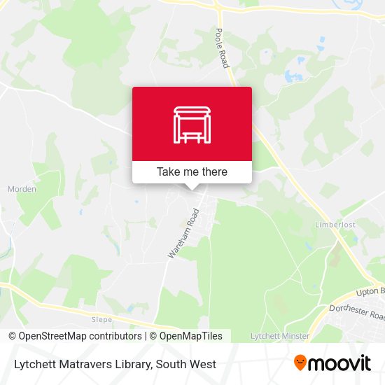 Lytchett Matravers Library map