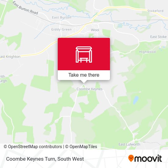 Coombe Keynes Turn map