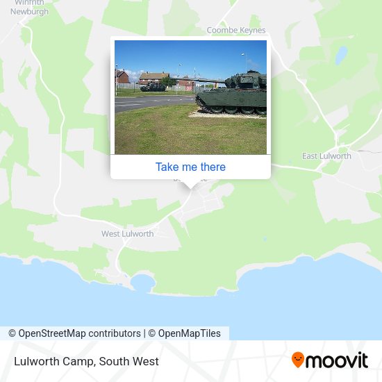 Lulworth Camp map
