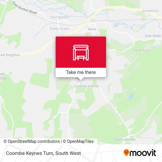 Coombe Keynes Turn map