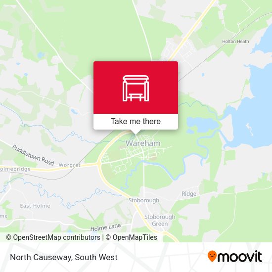 North Causeway map