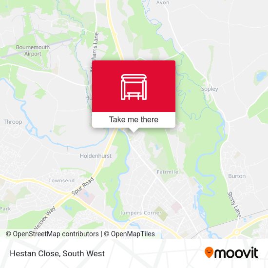 Hestan Close map