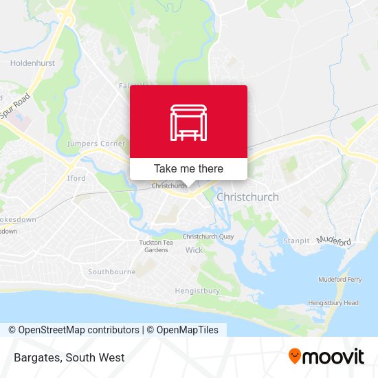 Bargates map