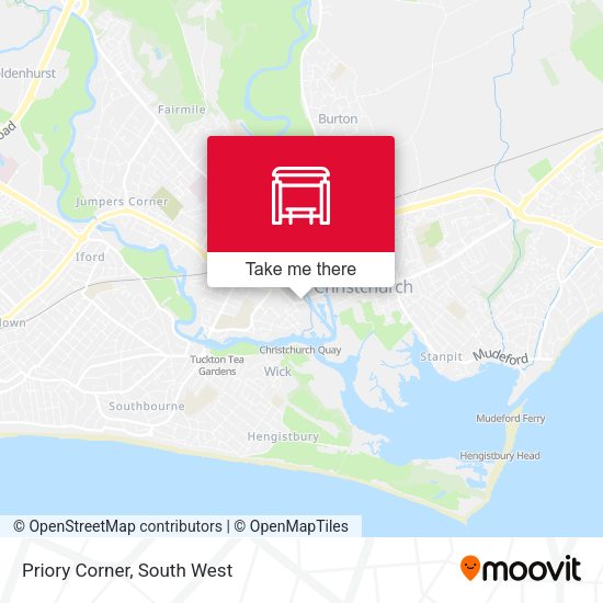 Priory Corner map