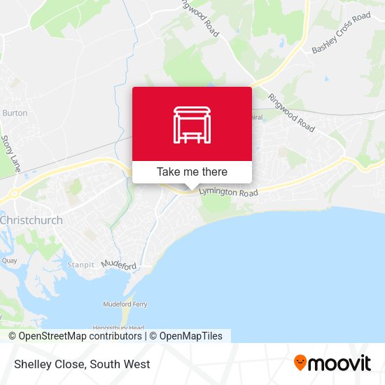 Shelley Close map