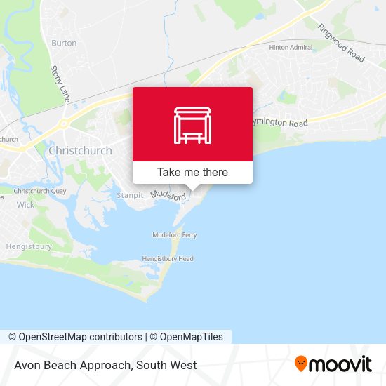 Avon Beach Approach map