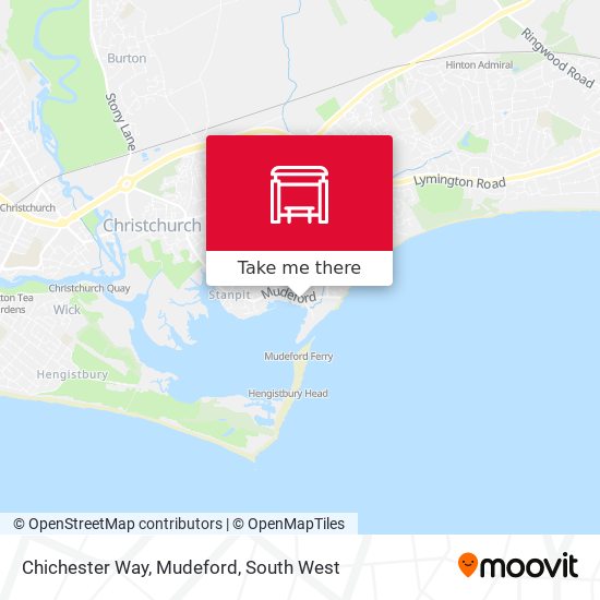 Chichester Way, Mudeford map