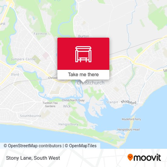 Stony Lane map