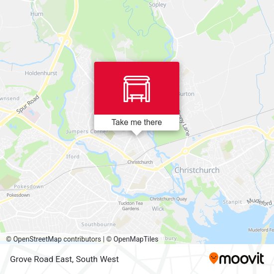 Grove Road East map