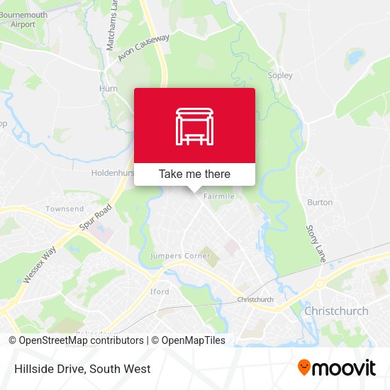 Hillside Drive map