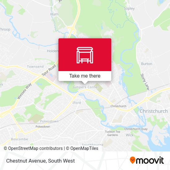 Chestnut Avenue map