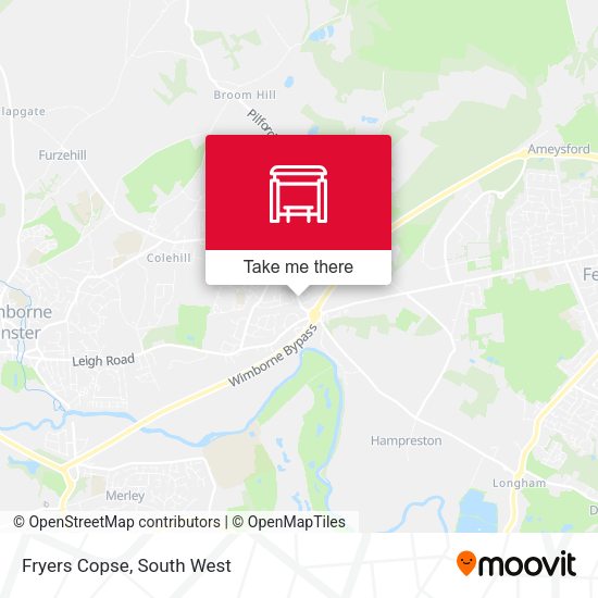 Fryers Copse map