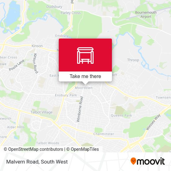 Malvern Road map