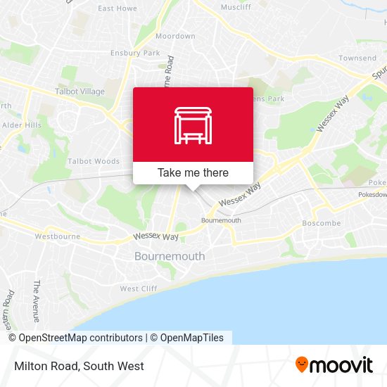 Milton Road map