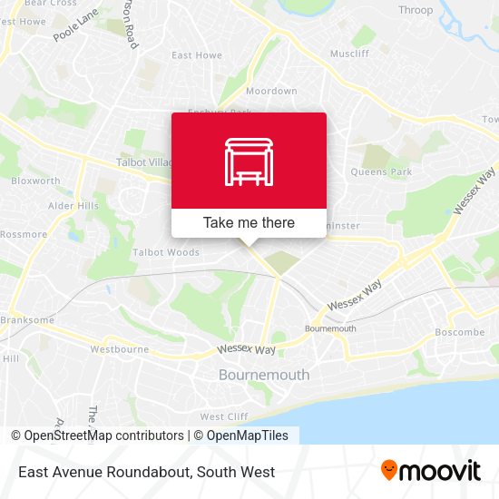 East Avenue Roundabout map
