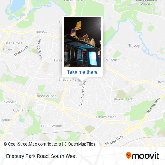 Ensbury Park Road map