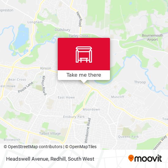 Headswell Avenue, Redhill map