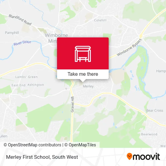 Merley First School map