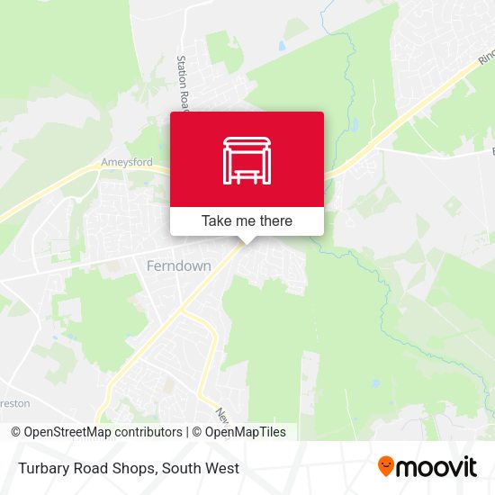Turbary Road Shops map